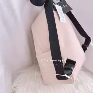 NWT Kate Spade Chelsea Colorblock Nylon Medium Backpack Warm Beige Black KE955 kate spade | Bags | Nwt Kate Spade Chelsea Colorblock Nylon  main image 4